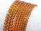 60pcs 6mm Natural Stone Beads,Gemstone Round Loose Beads for DIY Bracelet Necklace Earrings,Stone Beads for Jewelry Making(Amber Crystal)